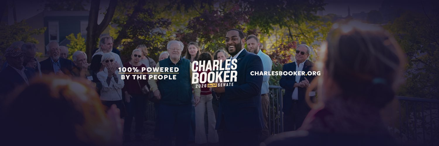 Charles Booker's banner