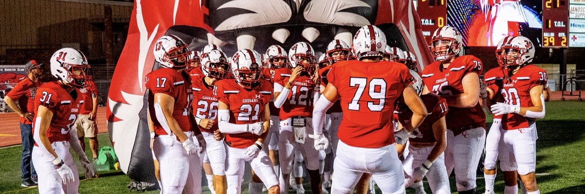 NB Canyon Cougar Football's banner