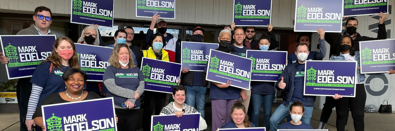 Delegate Mark Edelson's banner
