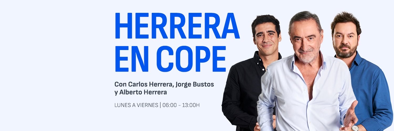 Herrera en COPE's banner