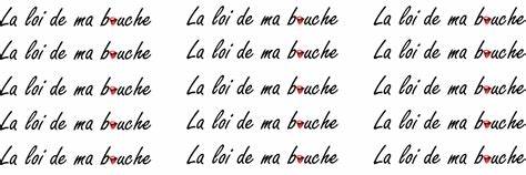 La loi de ma bouche's banner