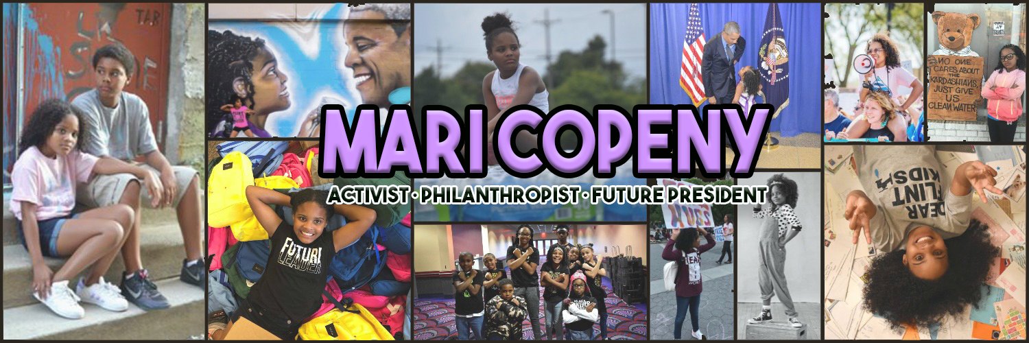 Mari Copeny's banner