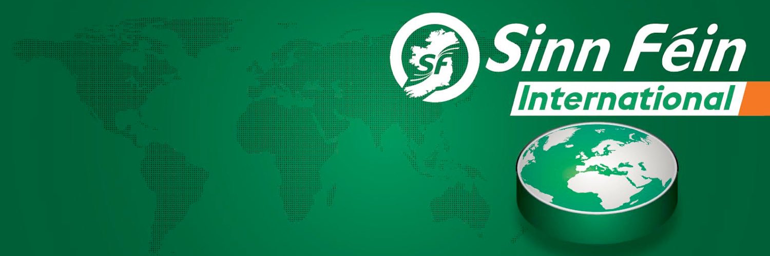 Sinn Féin International's banner