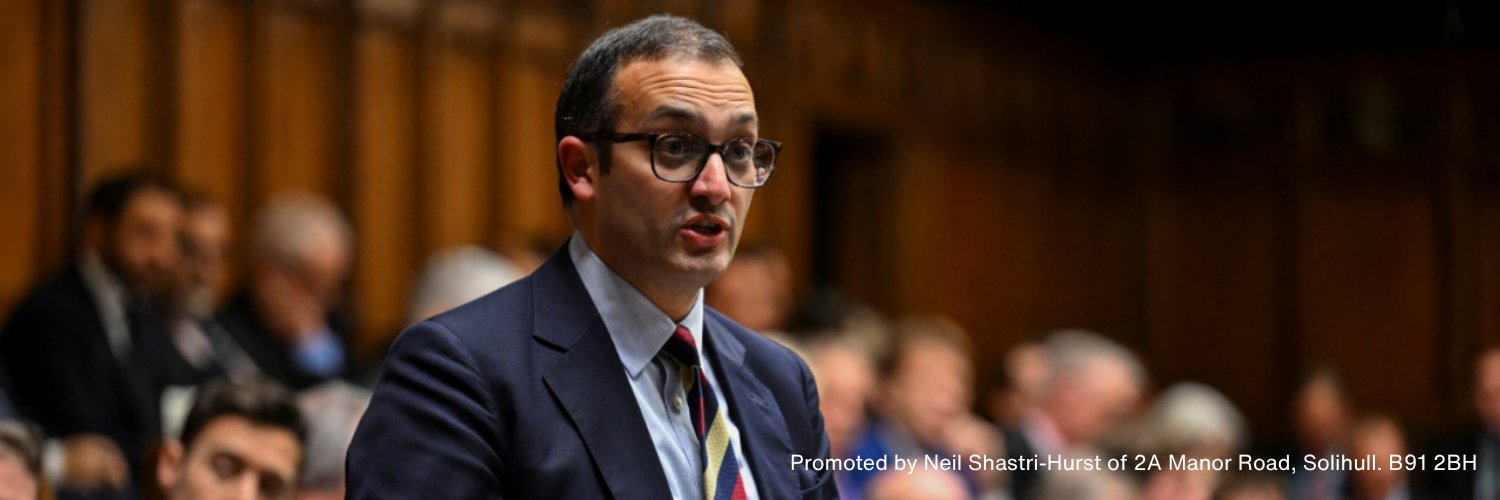 Dr Neil Shastri-Hurst MP's banner