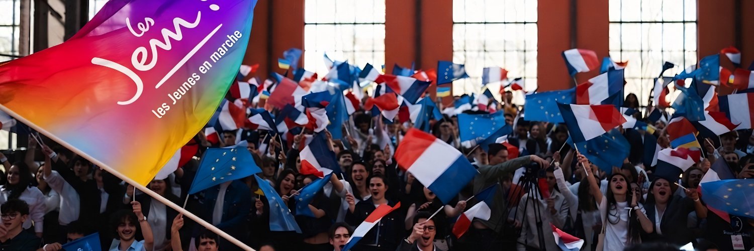 Les Jeunes en marche's banner