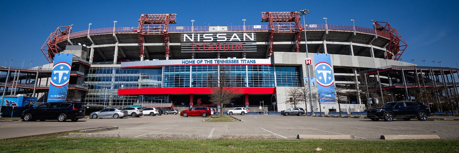 Nissan Stadium's banner