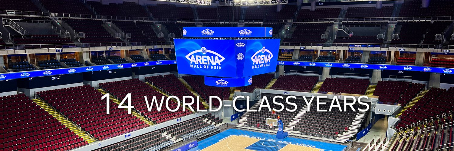 SM Mall of Asia Arena's banner