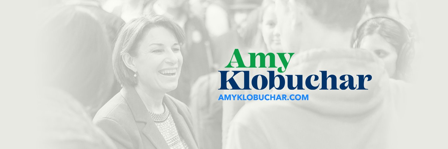 Amy Klobuchar's banner