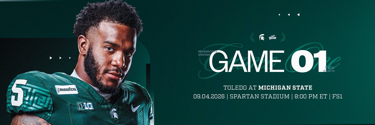 Michigan State Football's banner