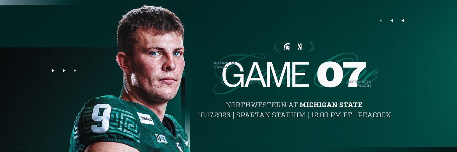 Michigan State Football's banner