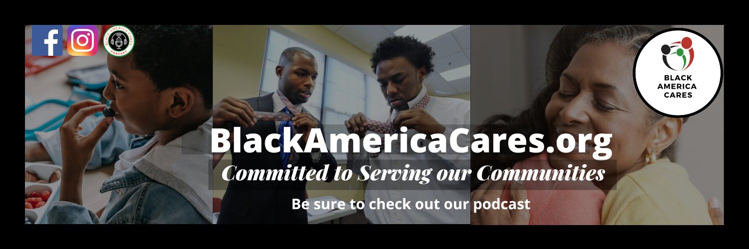 Black America Cares's banner