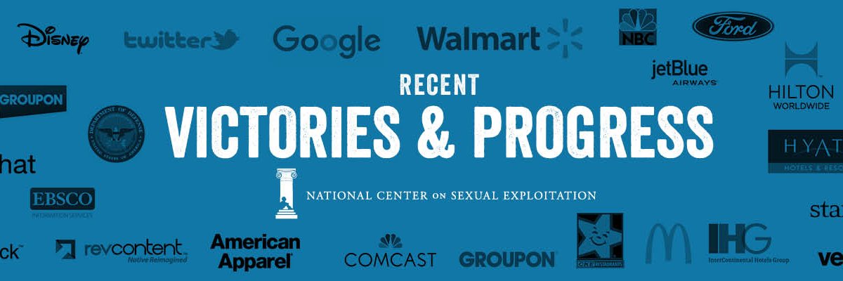 National Center on Sexual Exploitation's banner