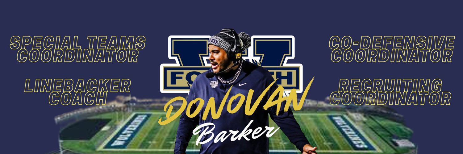 Coach Barker's banner