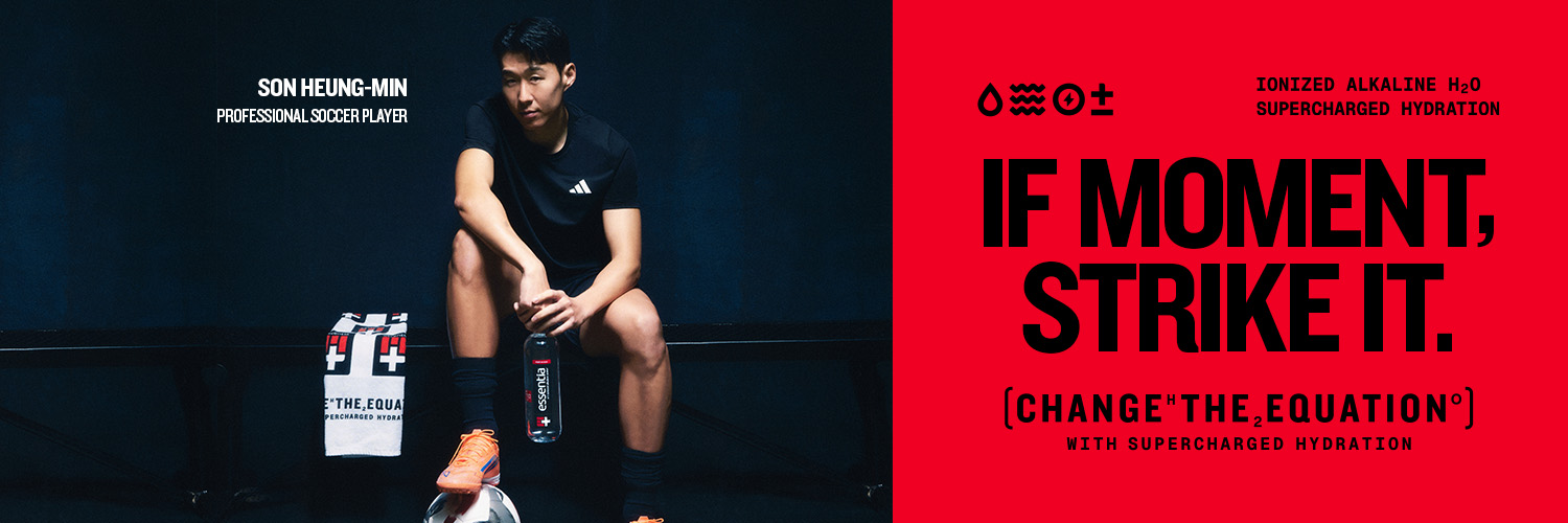 Essentia Water's banner