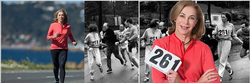 Kathrine Switzer's banner