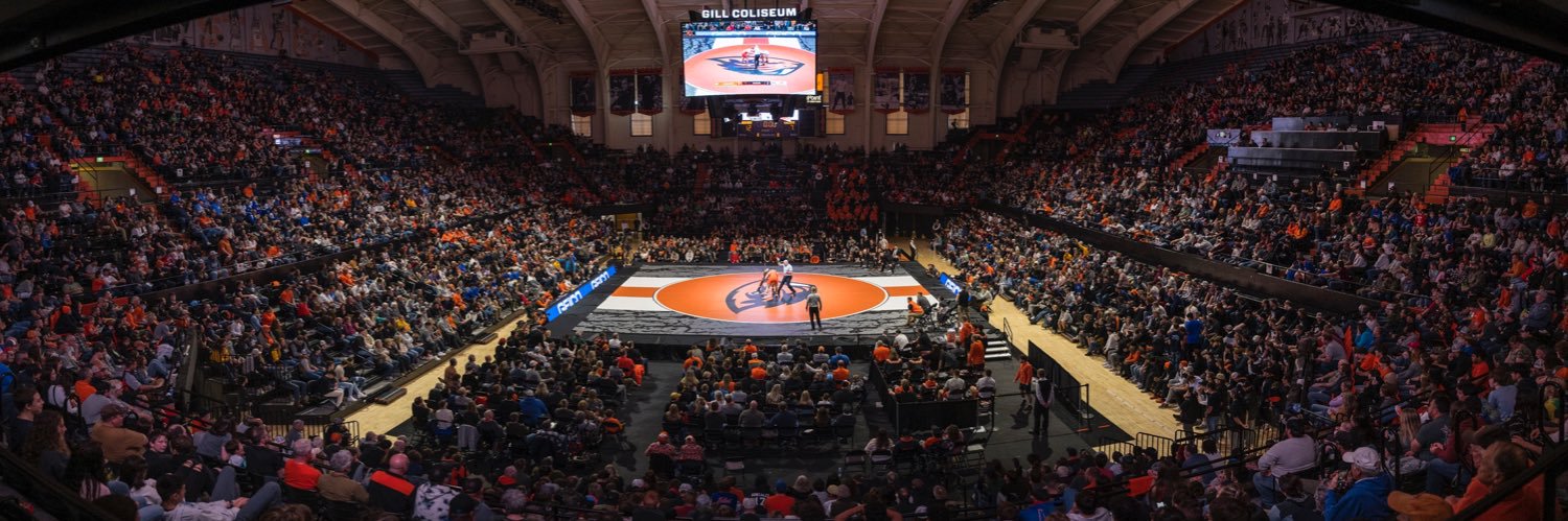 Oregon State Wrestling's banner