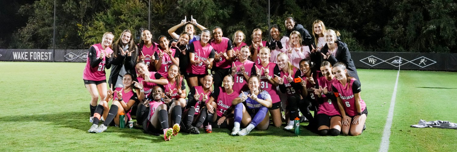 Wake Women's Soccer's banner