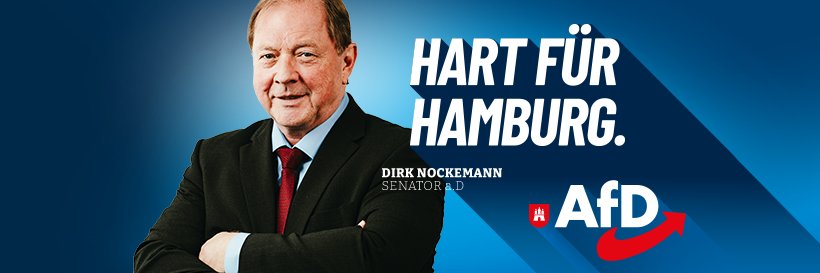 AfD Hamburg's banner
