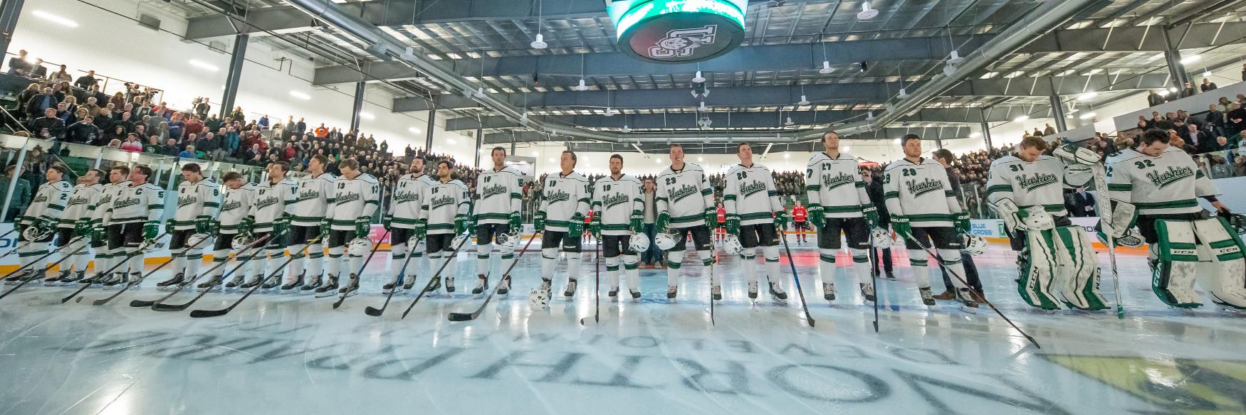 Huskie Men's Hockey's banner