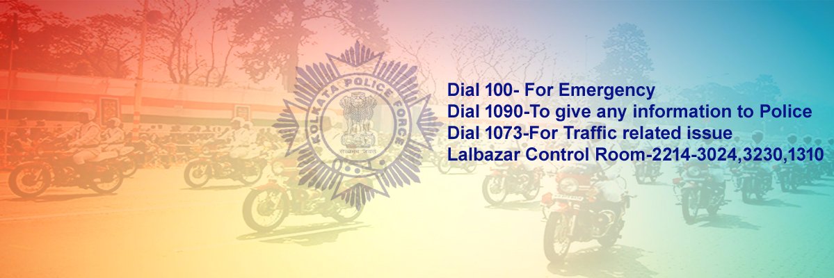 Kolkata Police's banner