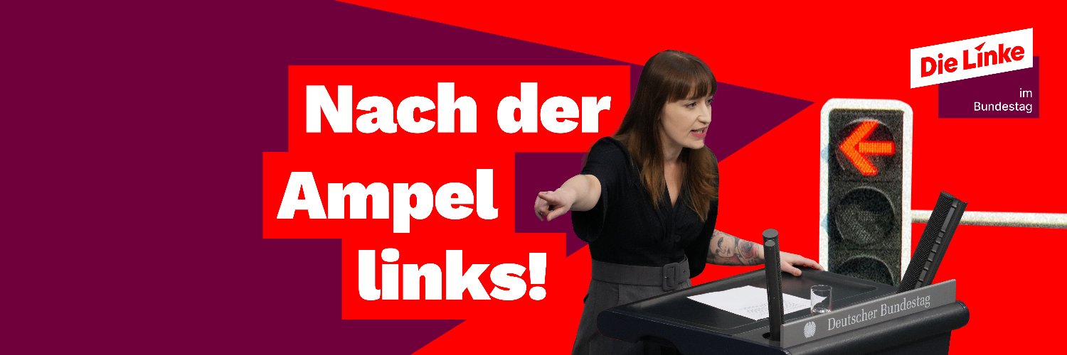 Heidi Reichinnek's banner