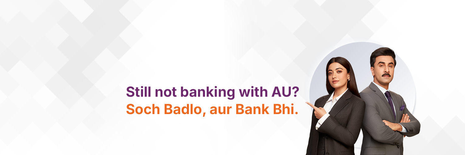 AU Small Finance Bank's banner
