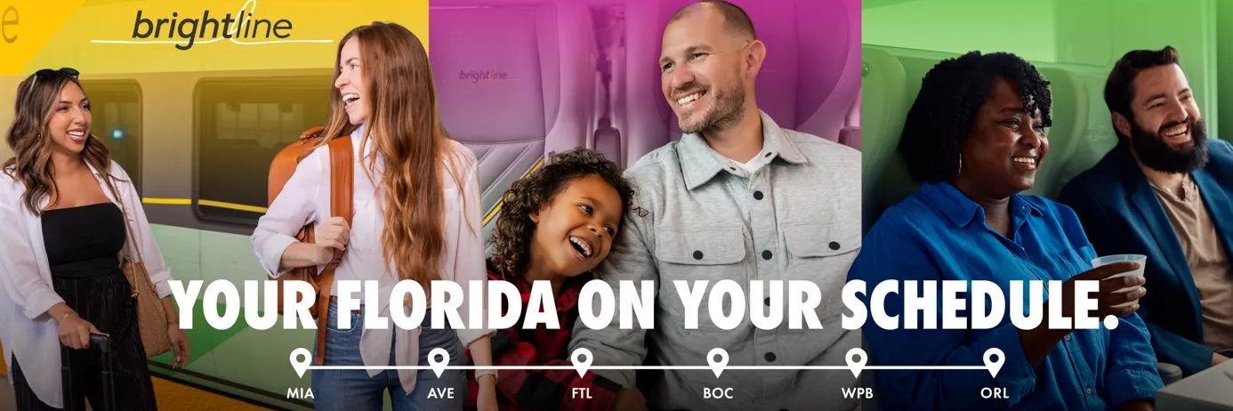 Brightline's banner