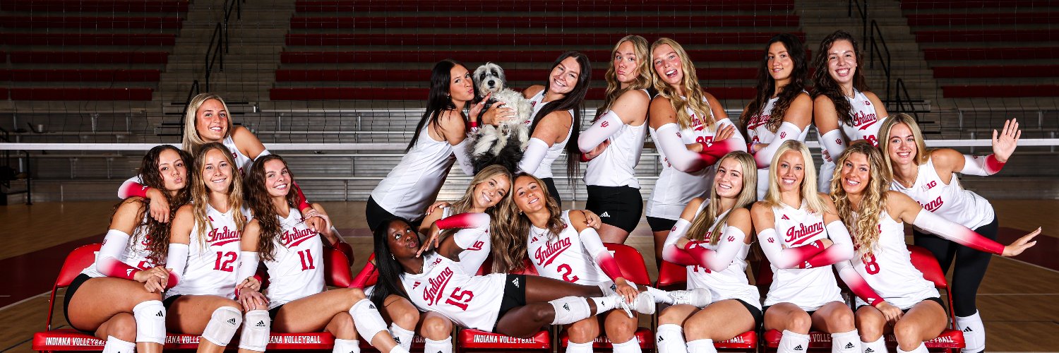 Indiana Volleyball's banner