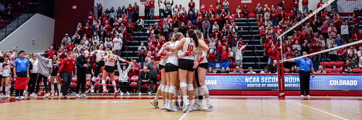 Indiana Volleyball's banner