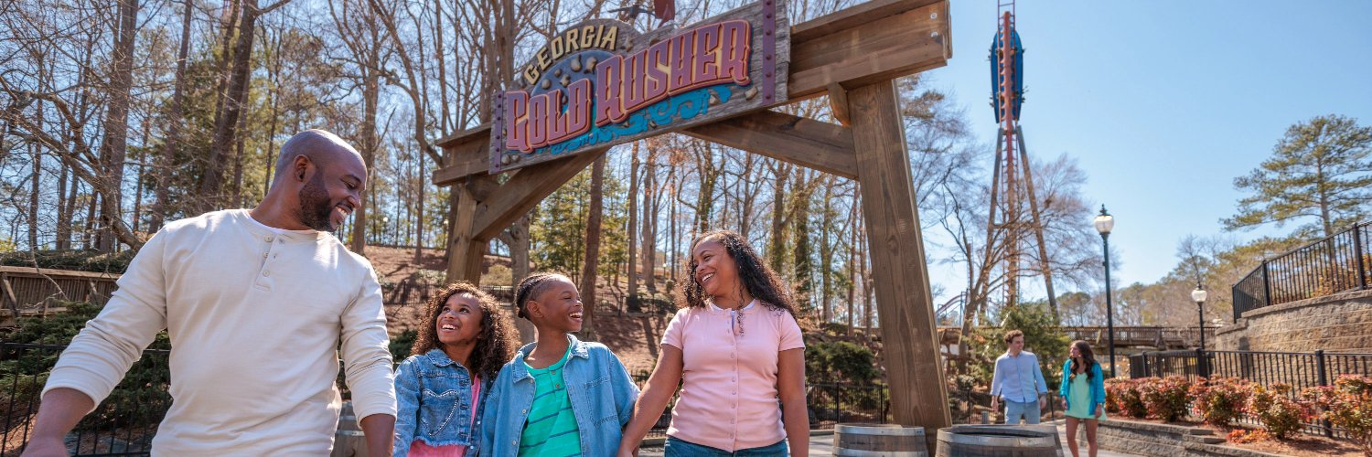 Six Flags Over Georgia's banner