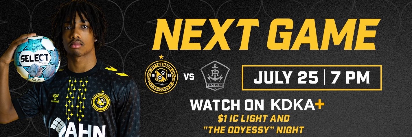 Pittsburgh Riverhounds SC's banner
