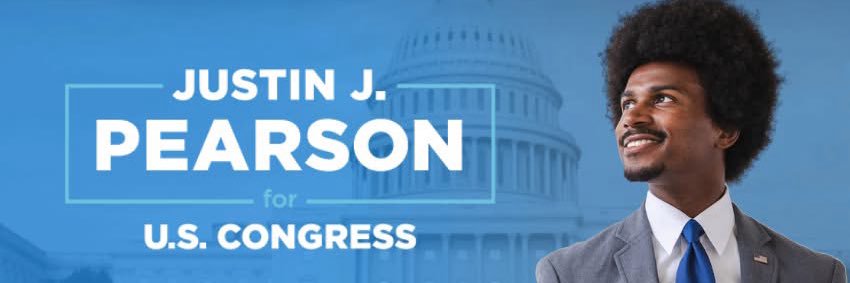 Justin J. Pearson's banner