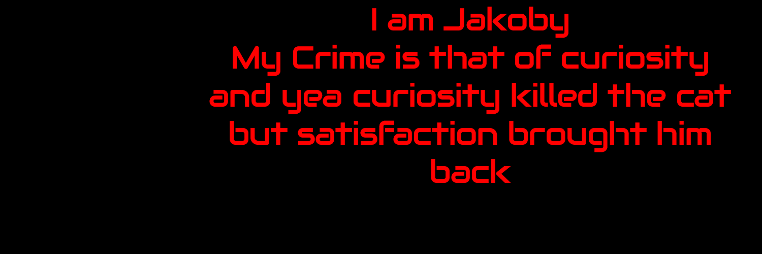 I am Jakoby's banner