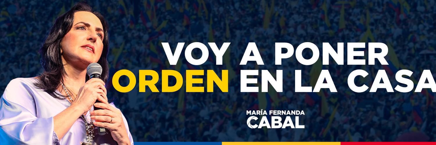 María Fernanda Cabal's banner