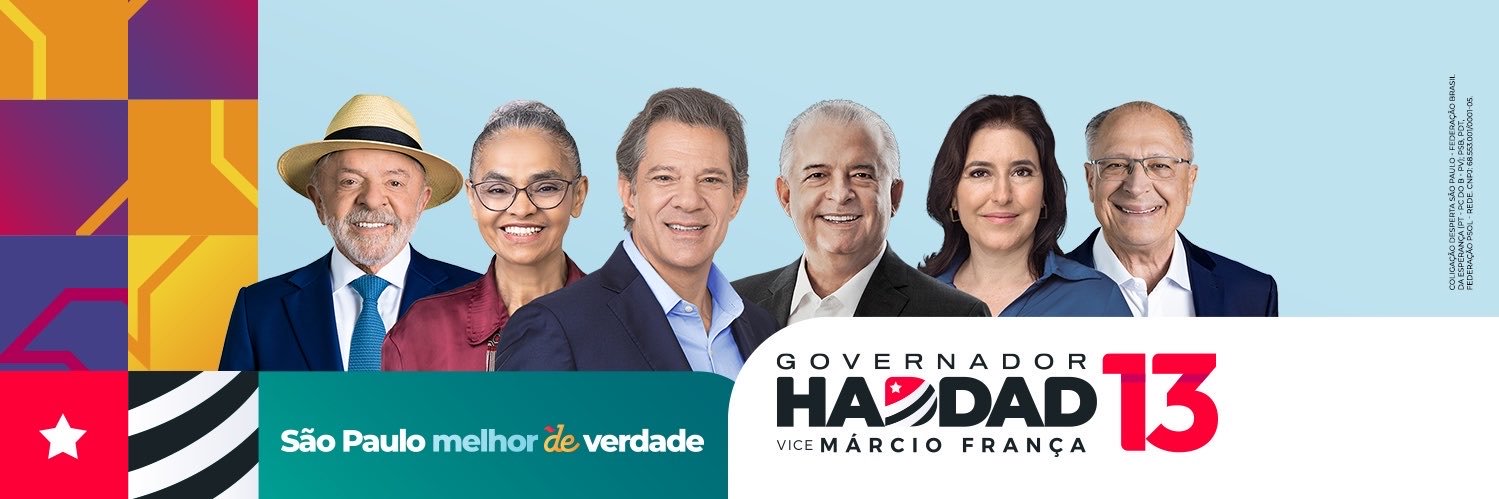 Fernando Haddad's banner