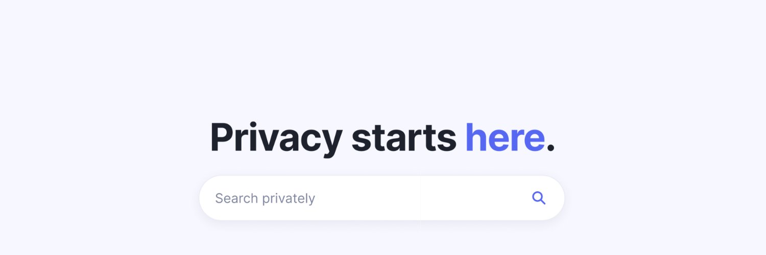 Startpage's banner