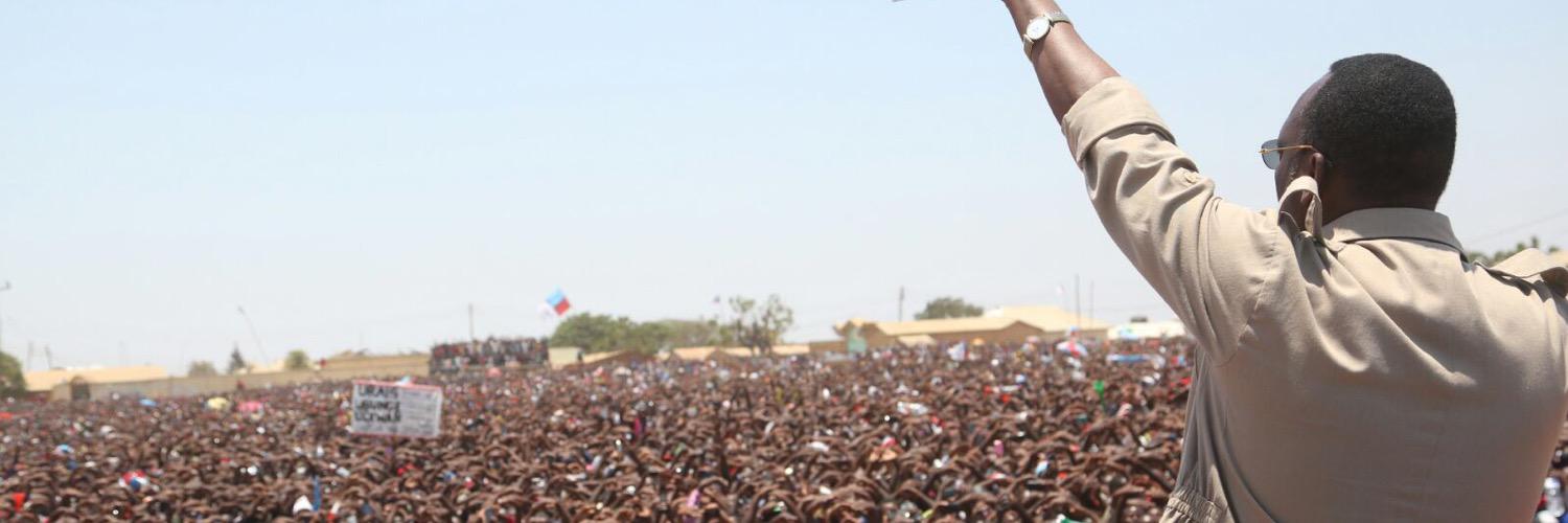 Freeman Mbowe's banner