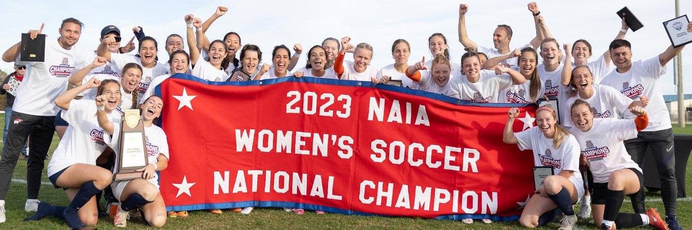 UC Women's Soccer's banner
