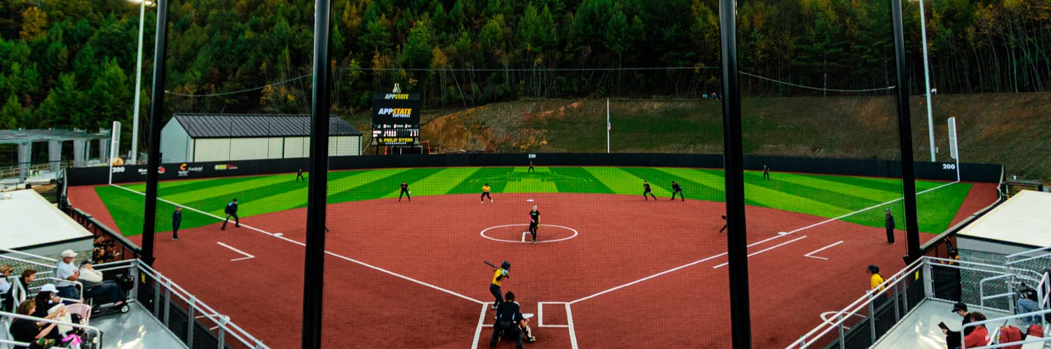 App State Softball's banner
