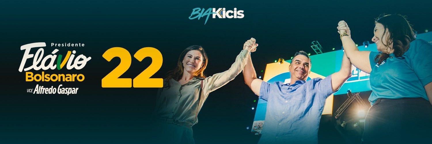 Bia Kicis's banner