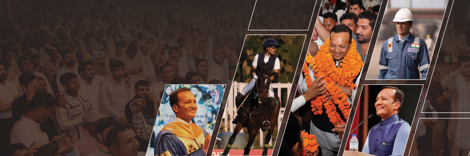 Naveen Jindal's banner