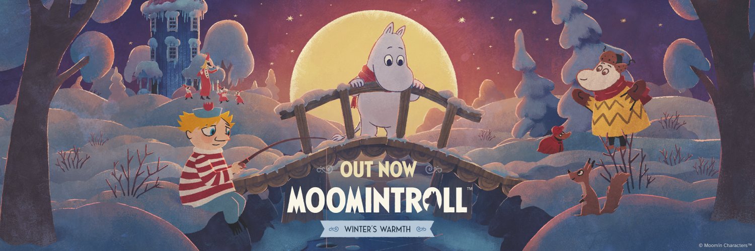 Moomintroll: Winter's Warmth OUT NOW's banner