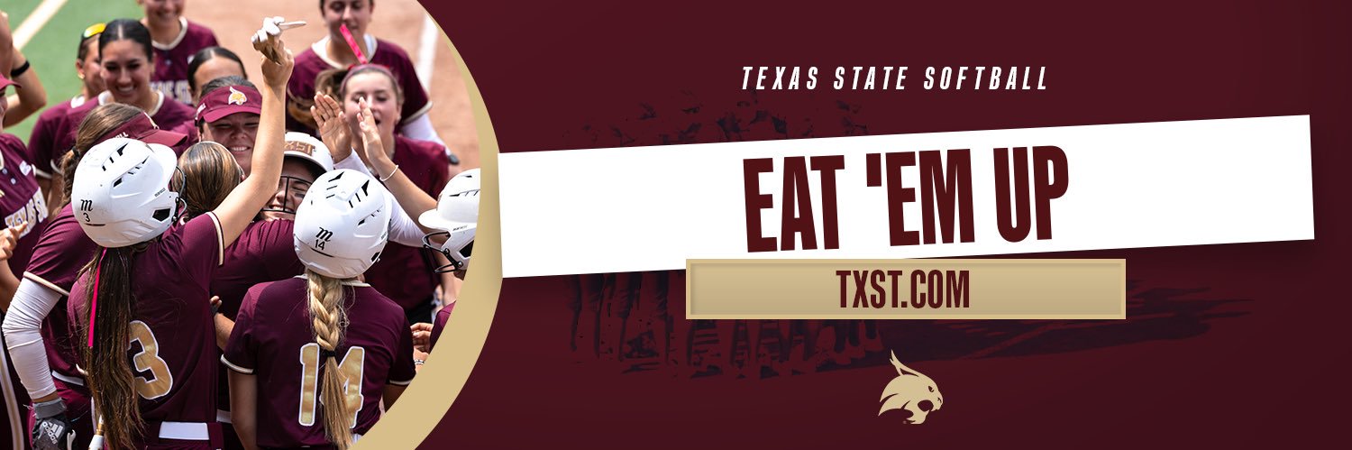 Texas State Softball's banner