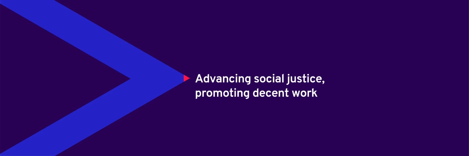 International Labour Organization's banner