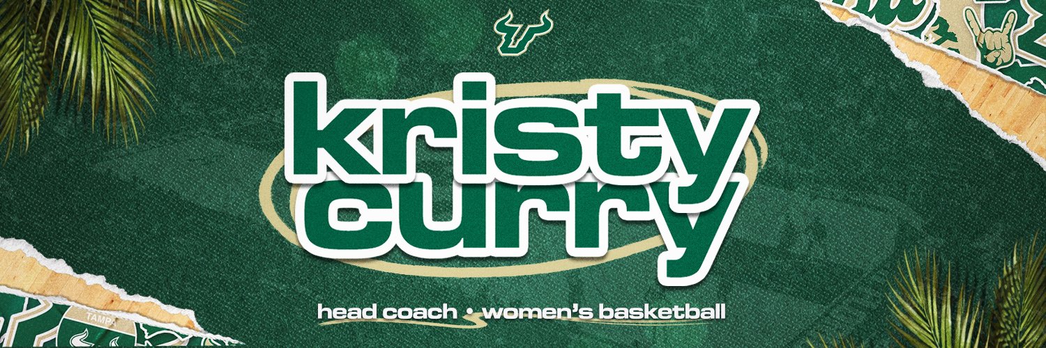 Coach Kristy Curry's banner