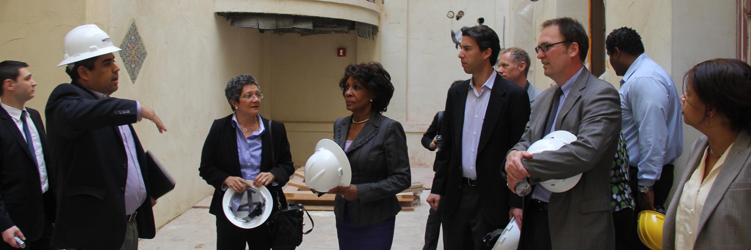 Maxine Waters's banner