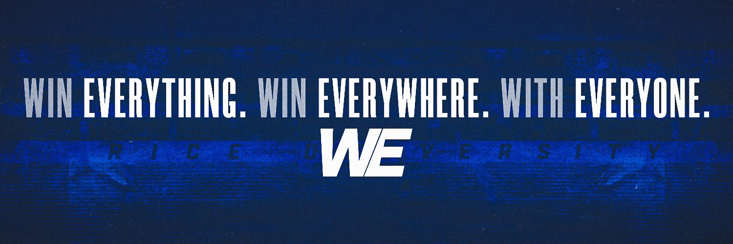 Rice Football's banner