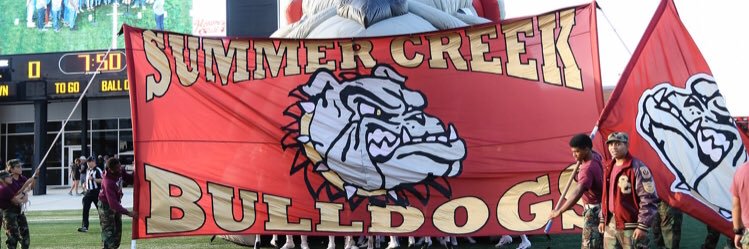 Summer Creek High's banner