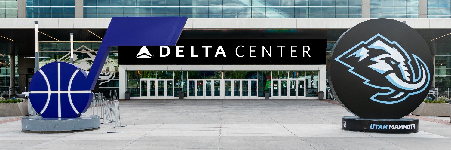 Delta Center's banner
