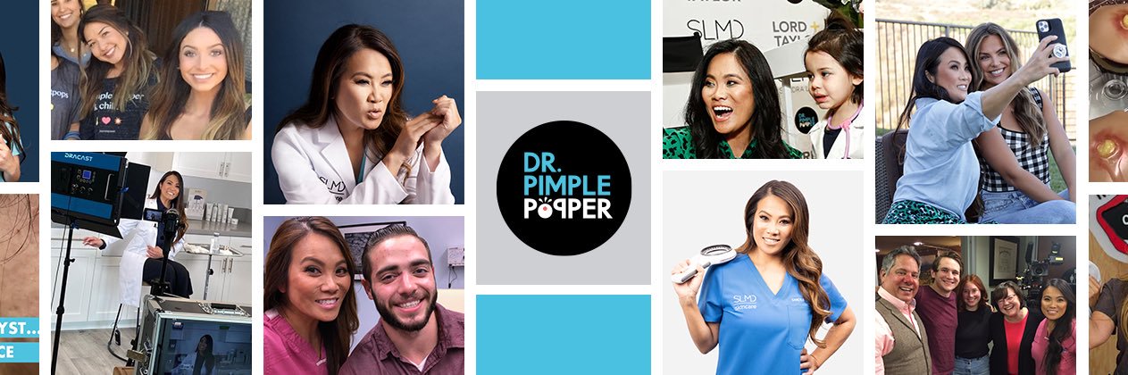 Dr Pimple Popper's banner